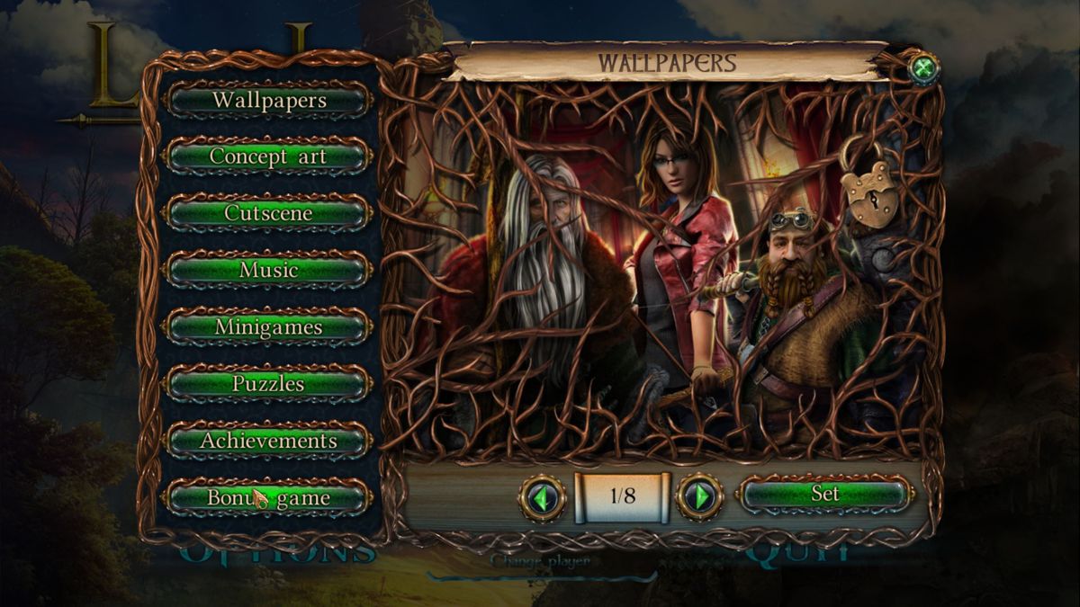 Lost Lands: The Four Horsemen (Collector's Edition) (Windows) screenshot: There are lots of bonuses to be unlocked in the full game, they are NOT available here <br><br>Demo version