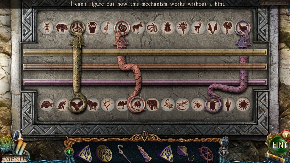 Lost Lands: The Four Horsemen (Collector's Edition) (Windows) screenshot: As a general rule the game will not let the player solve puzzles out of sequence<br><br>Demo version