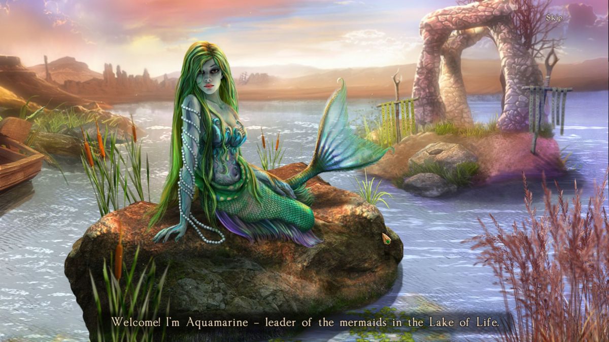 Lost Lands: The Four Horsemen (Collector's Edition) (Windows) screenshot: There are mermaids, well at least one.<br><br>Demo version