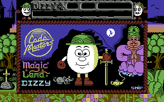 Magicland Dizzy (Commodore 64) screenshot: Loading screen.