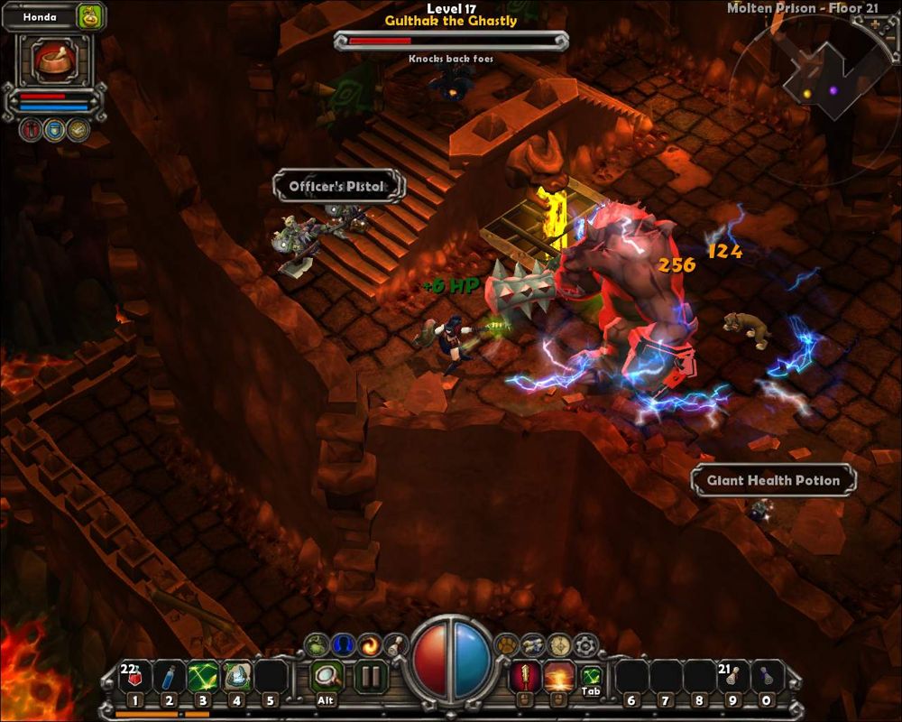 Torchlight (Windows) screenshot: Fighting the boss