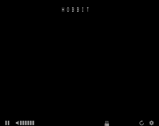 Hobbit (TRS-80) screenshot: Title Screen