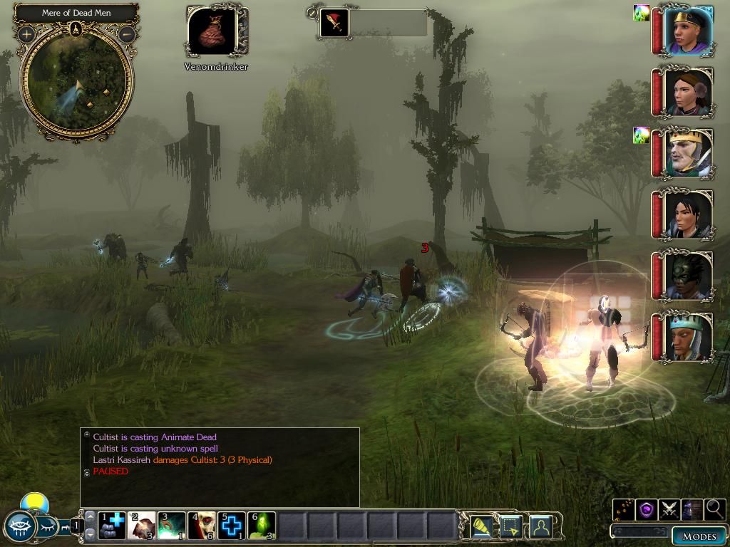 Neverwinter Nights 2: Storm of Zehir (Windows) screenshot: Swamps and cultists