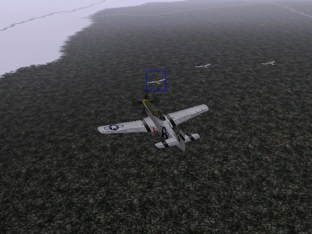 Jane's Combat Simulations: WWII Fighters (Windows) screenshot: Various external views of you and your flight are available