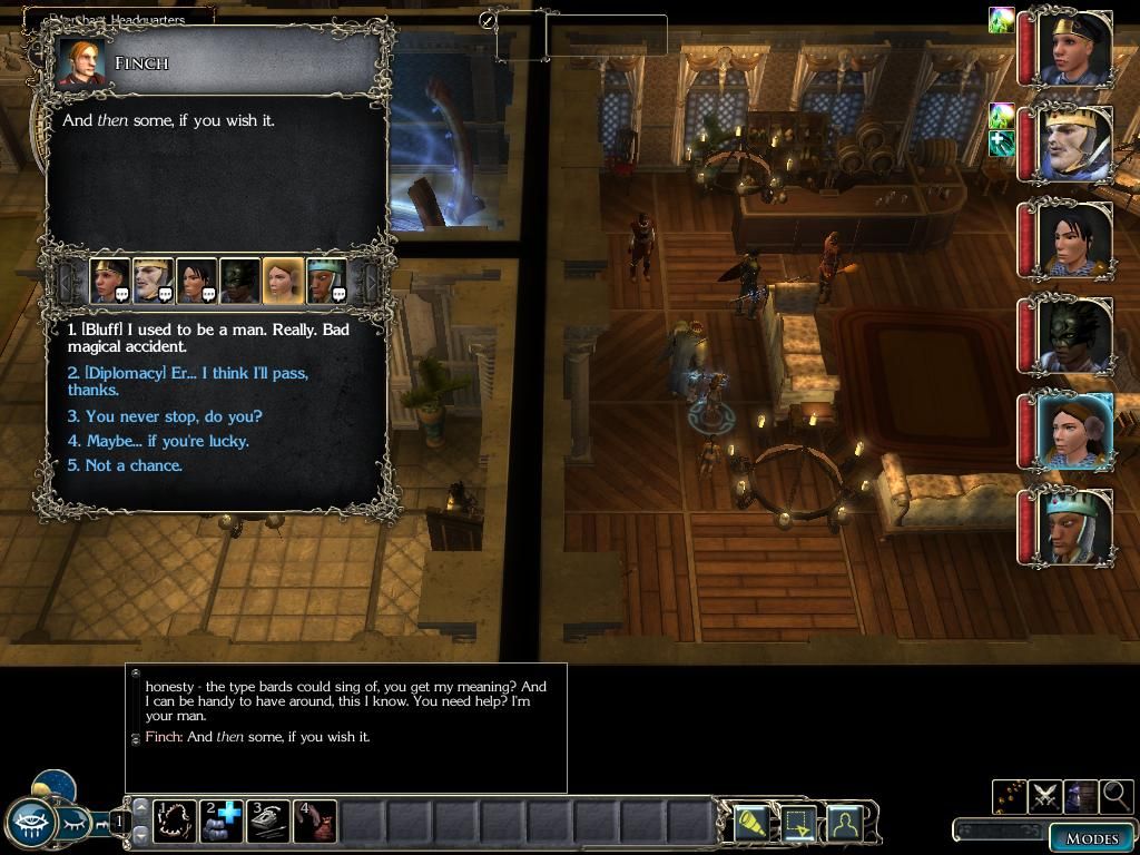 Neverwinter Nights 2: Storm of Zehir (Windows) screenshot: I hope she is only bluffing...