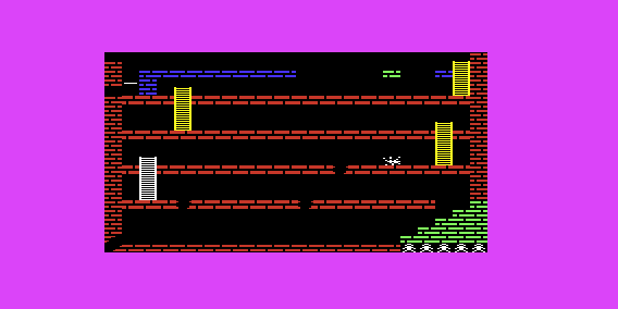 Zorgon's Kingdom (VIC-20) screenshot: Came into contact with an obstacle