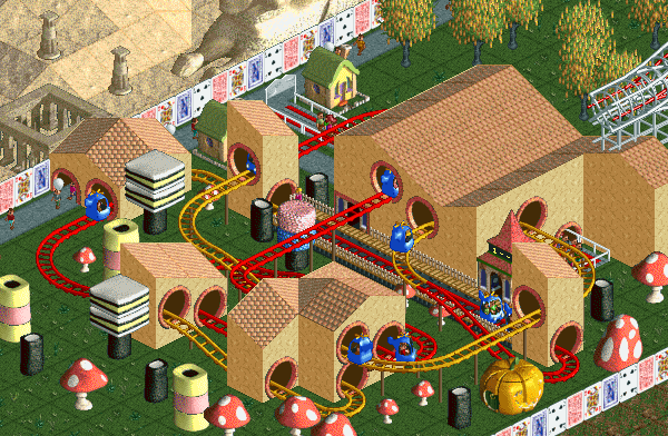 RollerCoaster Tycoon: Corkscrew Follies (Windows) screenshot: New land customization options