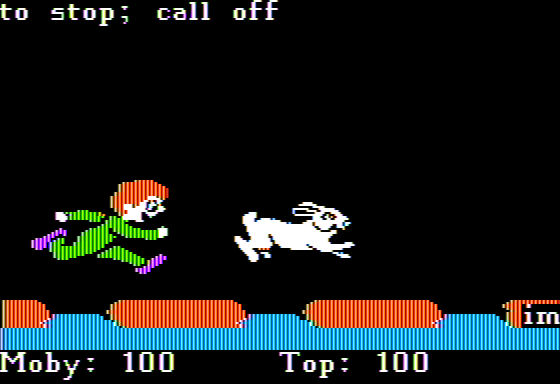 Trickster Coyote (Apple II) screenshot: Coyote Transform into a Rabbit