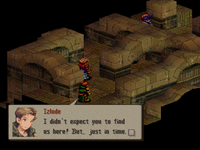 Final Fantasy Tactics (PlayStation) screenshot: Not really a surprise attack