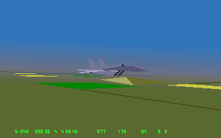 MiG-29M Super Fulcrum (DOS) screenshot: External view