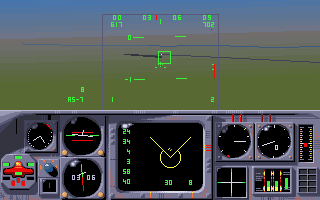 MiG-29M Super Fulcrum (DOS) screenshot: So this is our first ground target...