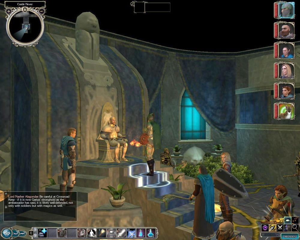 Neverwinter Nights 2 (Windows) screenshot: Lord Nasher's Throne Room