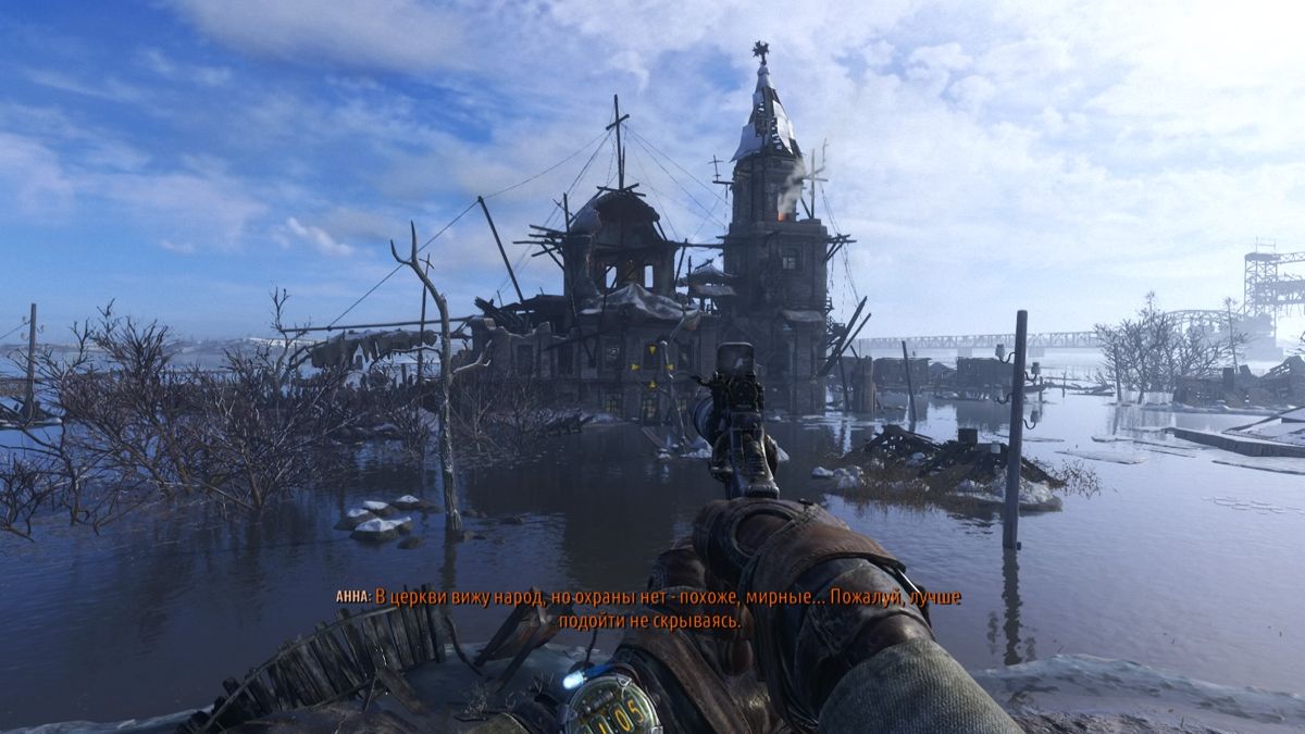 Metro: Exodus (PlayStation 4) screenshot: An old church. Looks like someone lives there
