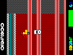 Miami Chase (ZX Spectrum) screenshot: Another automobile is a history