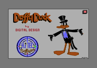 Daffy Duck and the Great Paint Caper (Commodore 64) screenshot: Title picture