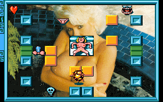 Bomb'X (DOS) screenshot: ... and, now suitably attired, so am I! (VGA)