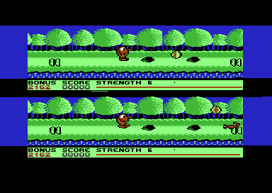 Twinky Goes Hiking (Commodore 64) screenshot: Game start