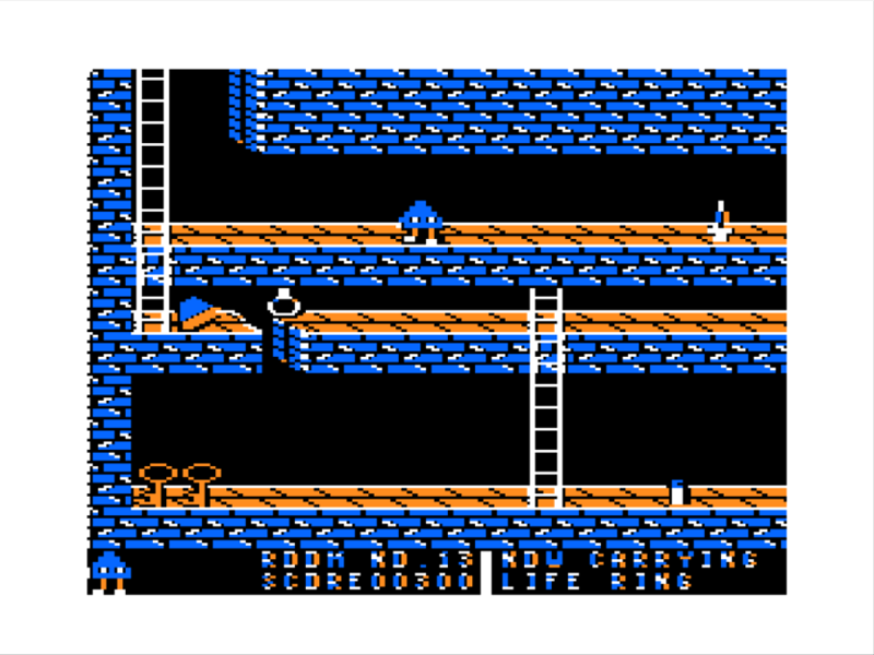 Dragon Slayer (TRS-80 CoCo) screenshot: I Need a Rope for the Loop