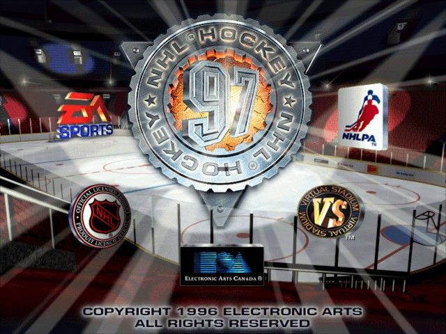 NHL 97 (DOS) screenshot: Title screen