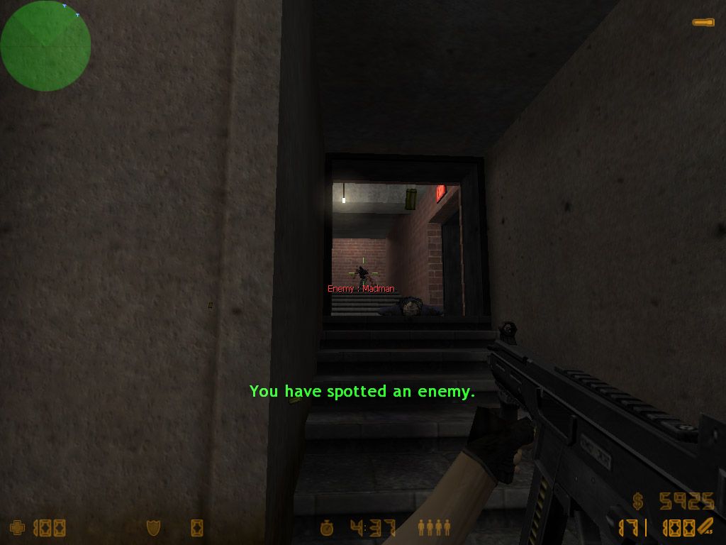 Counter-Strike: Condition Zero (Windows) screenshot: Enemy spotted!