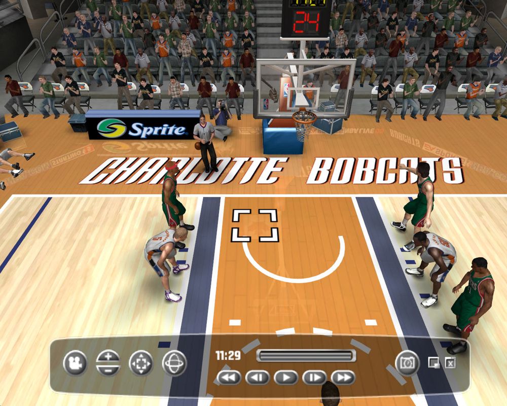 NBA Live 08 (Windows) screenshot: Instant replay mode