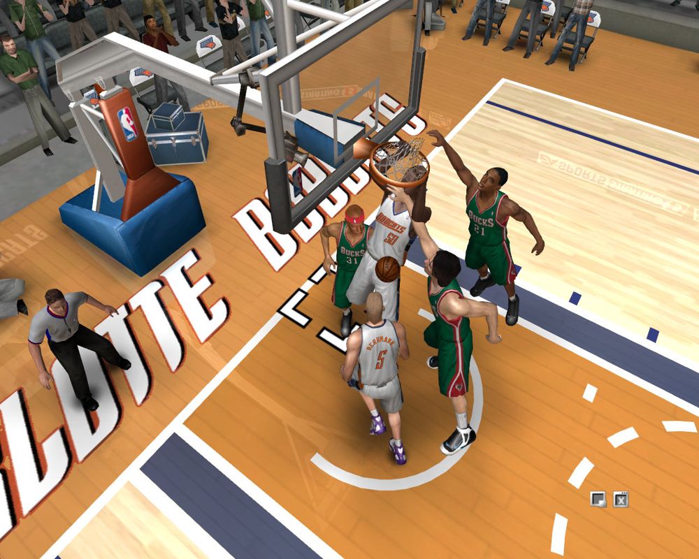 NBA Live 08 (Windows) screenshot: Player gets 2 point for this