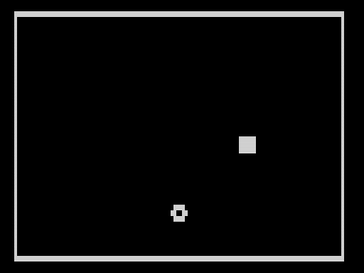 Bounce (TRS-80) screenshot: One Ball