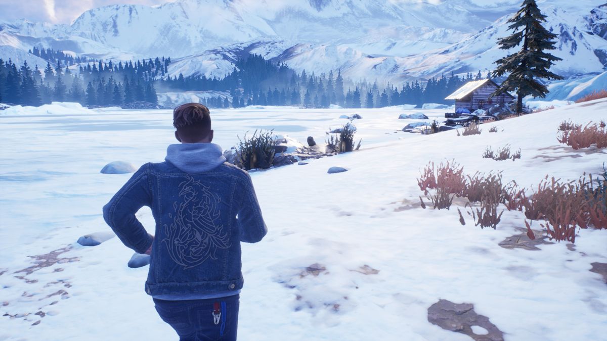 Tell Me Why (Xbox One) screenshot: Episode 1: Running next to a frozen lake