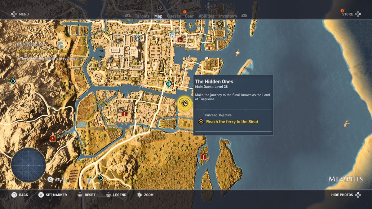 Map - Assassin's Creed Origins