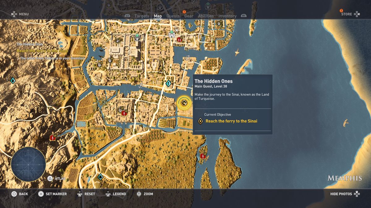 Assassin's Creed: Origins Map