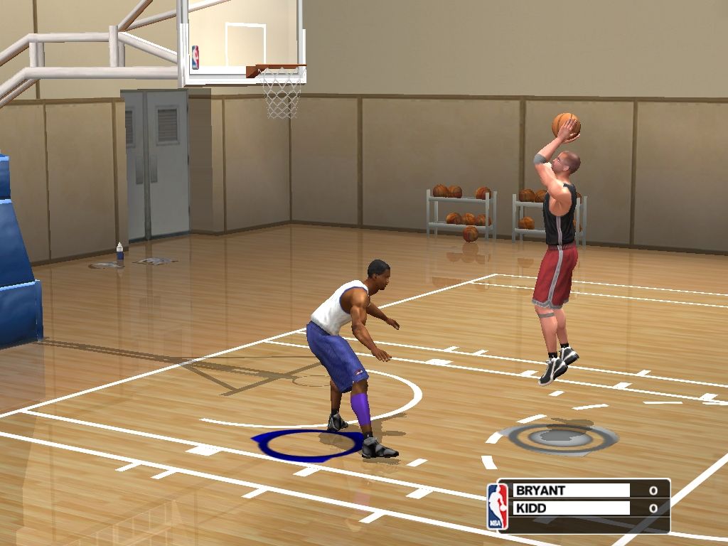 NBA Live 2003 (Windows) screenshot: Kidd throws.