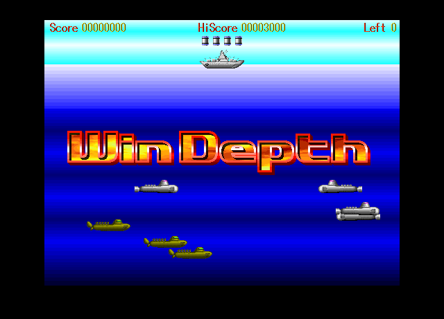 WinDepth (Windows) screenshot: Title screen