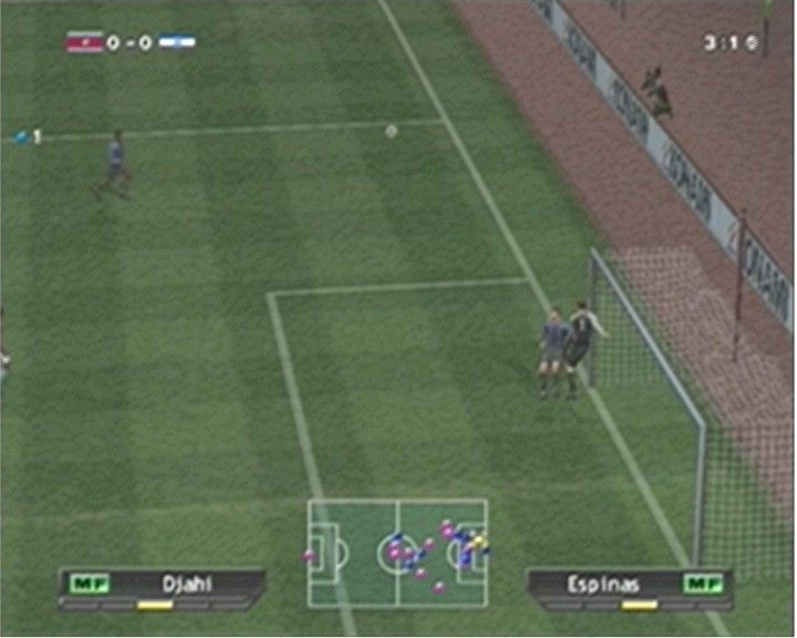 World Soccer: Winning Eleven 6 International (PlayStation 2) screenshot: During the Match