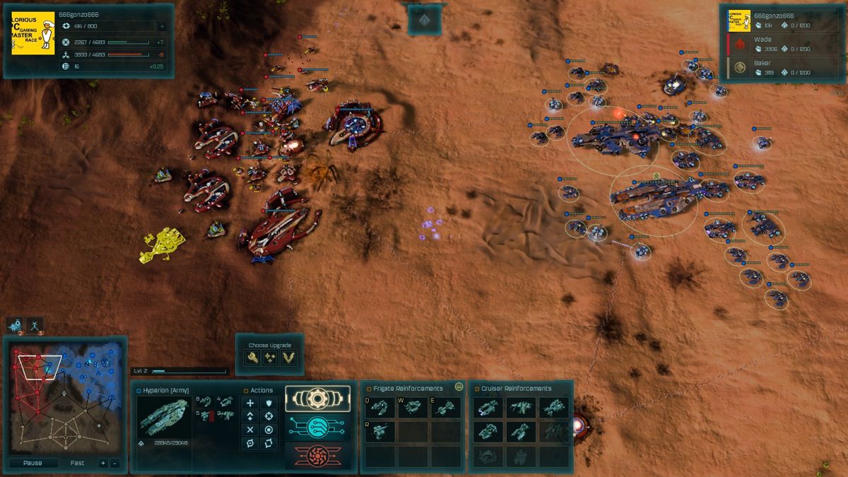 Ashes of the Singularity: Escalation (Windows) screenshot: Dreadnought raid