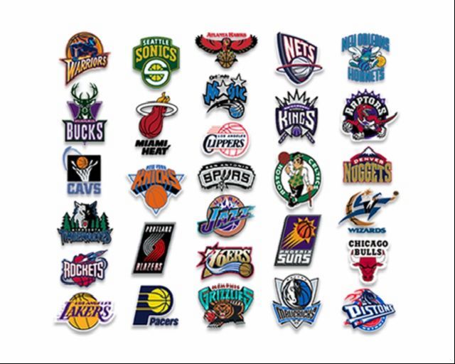 NBA 2K3 (PlayStation 2) screenshot: After the company logos and a licensing information screen the game displays the teams represented in the game