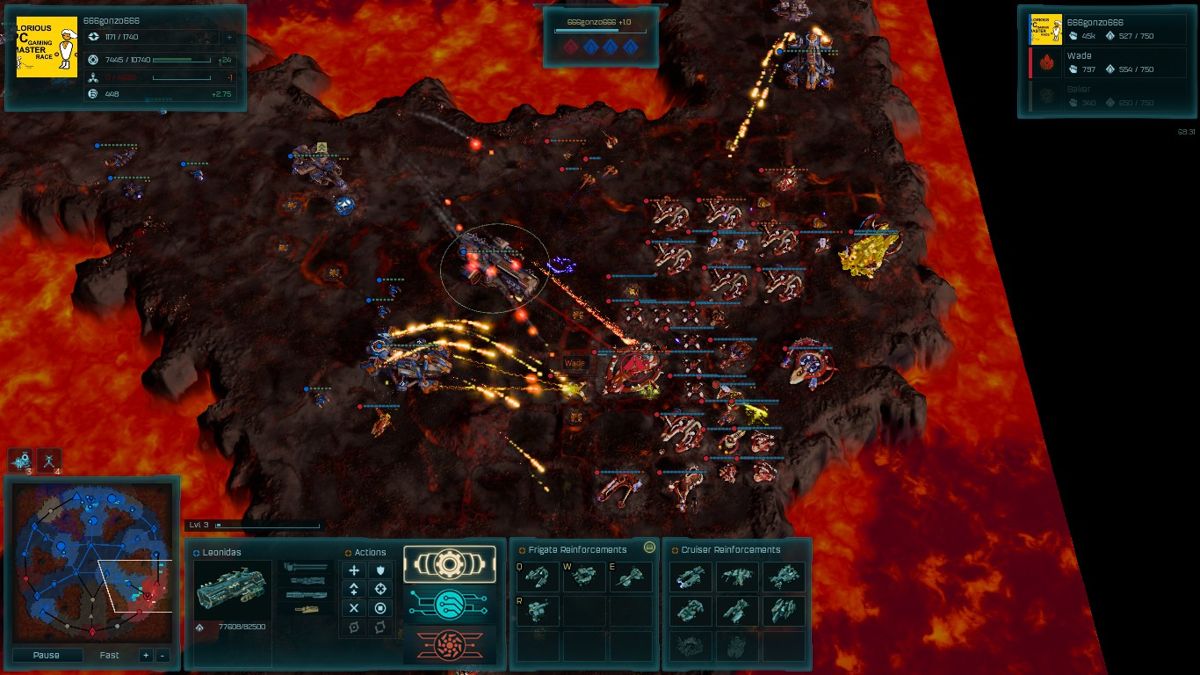 Ashes of the Singularity: Escalation (Windows) screenshot: With attack from all sides enemy has no chance