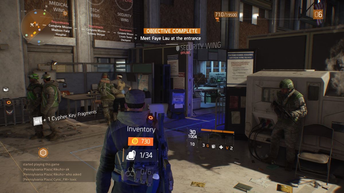 Tom Clancy's The Division (Windows) screenshot: Our main base of operations.