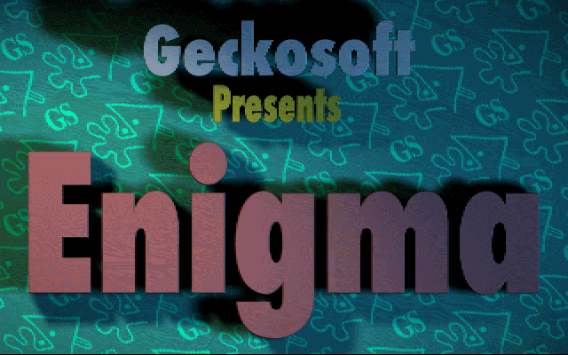 Enigma (DOS) screenshot: Title screen.