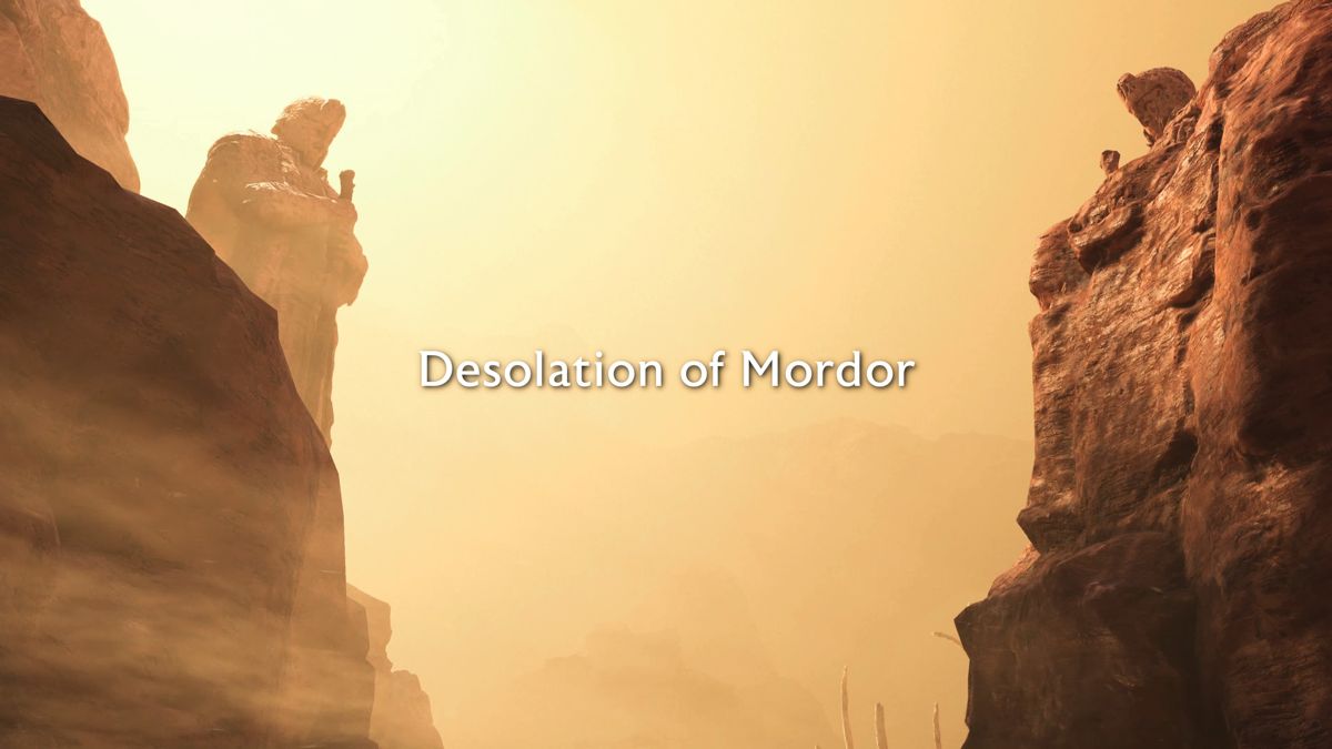 Middle-earth: Shadow of War - Desolation of Mordor (PlayStation 4) screenshot: Opening title