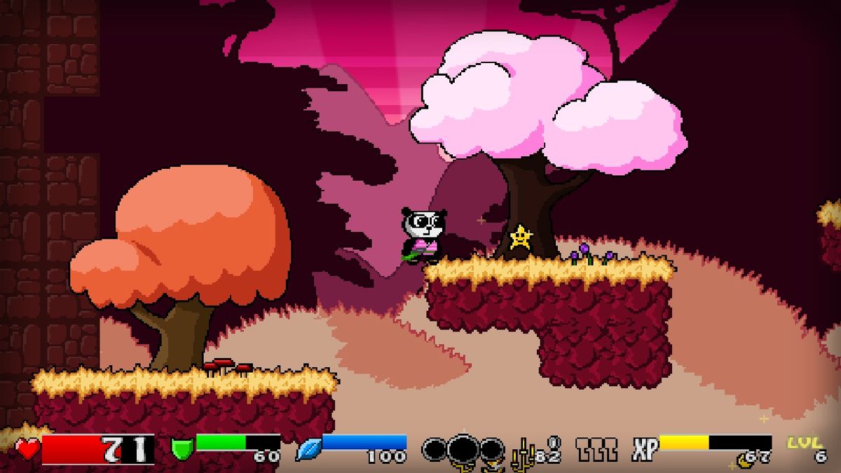 Super Panda Adventures (Windows) screenshot: Take a star