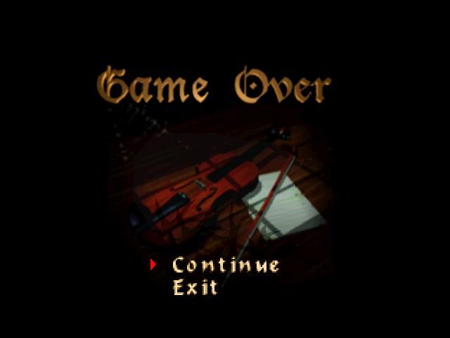 Castlevania (Nintendo 64) screenshot: Game Over