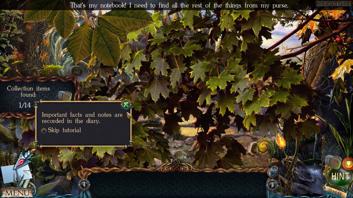 Lost Lands: The Golden Curse (Windows) screenshot: The game has an optional tutorial which explains all the controls <br><br>Demo version