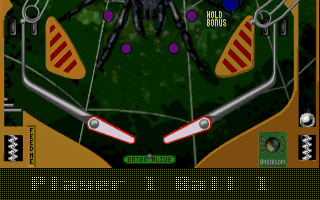 Total Pinball 3D (DOS) screenshot: Tarantula table - Lo-res 320x200