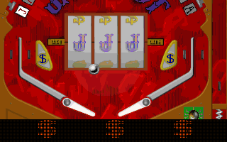 Total Pinball 3D (DOS) screenshot: Jackpot table - Lo-res 320x200