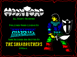 Moontorc (ZX Spectrum) screenshot: 2nd Loading screen