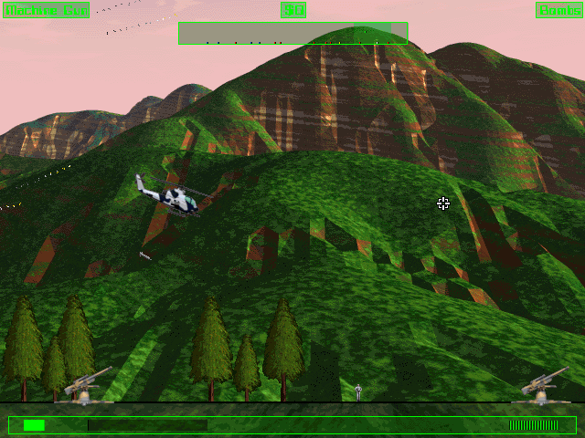 Cobra Gunship (DOS) screenshot: The guy that we need to pick up.