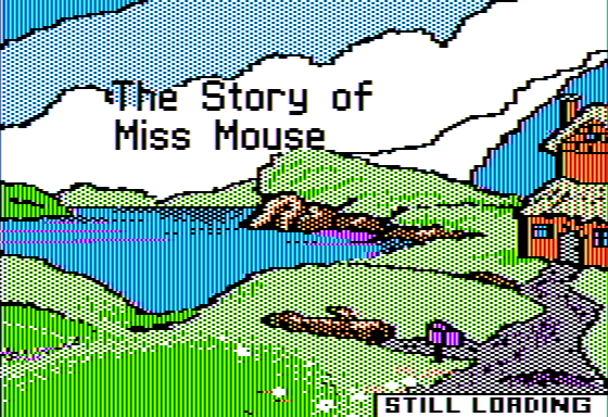 The Story of Miss Mouse (Apple II) screenshot: Title Screen