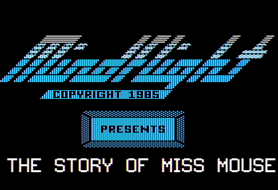 The Story of Miss Mouse (Apple II) screenshot: Introduction