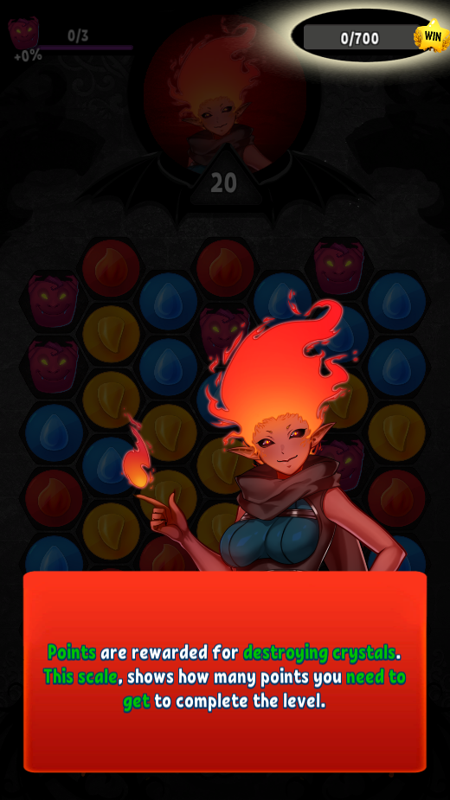 Sinful Puzzle: Dates Inferno (Browser) screenshot: Tutorial