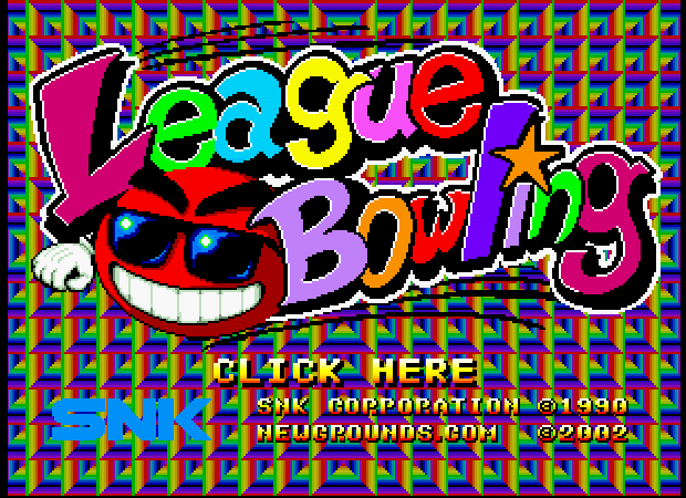 League Bowling (Browser) screenshot: Main Menu